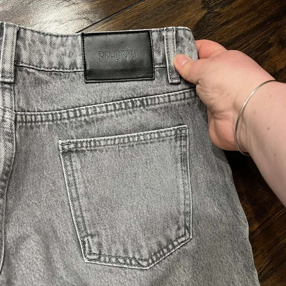 Princess Polly DNM Women''s Jeans Size 4 Wide Leg Charcoal Gray Wash